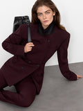 Fit jacket with an officer's collar