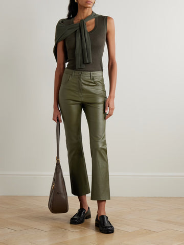 Duke Leather Stretch Trousers