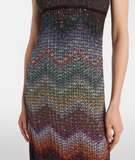 Caperdoni Long halter-neck dress