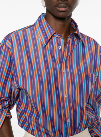 Striple purple Shirt