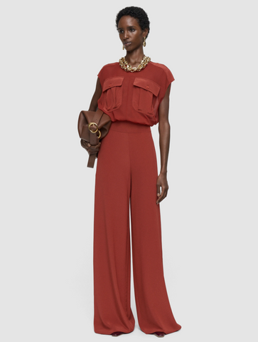 Rihani Crepe de Soie Silk Trousers