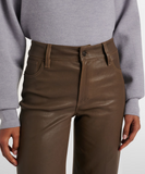 Slim Palazzo Leather Pants