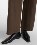 Slim Palazzo Leather Pants