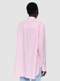 Ranya Cotton Stripe Pink Shirt