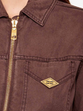 Brown Denim Jumpsuit