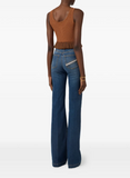 Knit openwork top