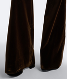 Cotton velvet trousers