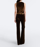 Cotton velvet trousers