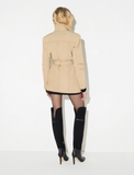 Jacket in taffeta voile fabric