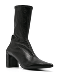 90mm pointed-toe leather boots