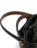 Saturno crossbody bag in black