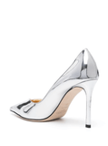Cass 75mm patent-leather pumps