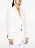 White linen blazer