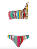 striped bikini set
