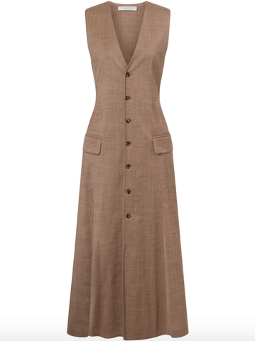 button-up vest-dress