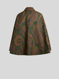 Cotton Gabardine trench coat-style cape