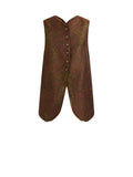 Cotton-blend jacquard waistcoat with paisley motif