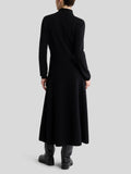 Midi dress with animal motif