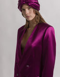 Shiny satin turban