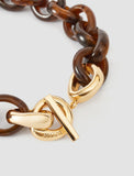 Bean Link Resin Necklace
