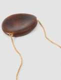 Bean Pendant Resin Necklace