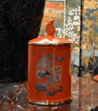 Snake ceramic candle