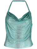 crystal-embellished halterneck vest